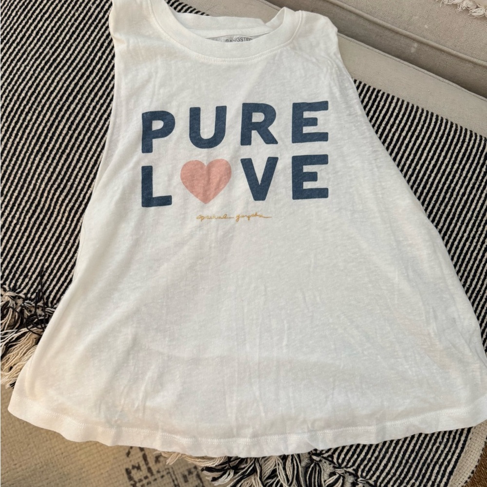Spiritual Gangster White Graphic Tank